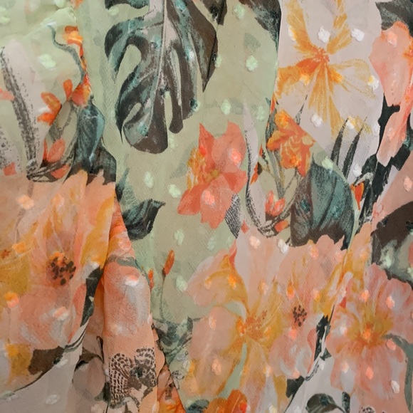 Sheer Floral Cover-Up - Picture 5 of 7